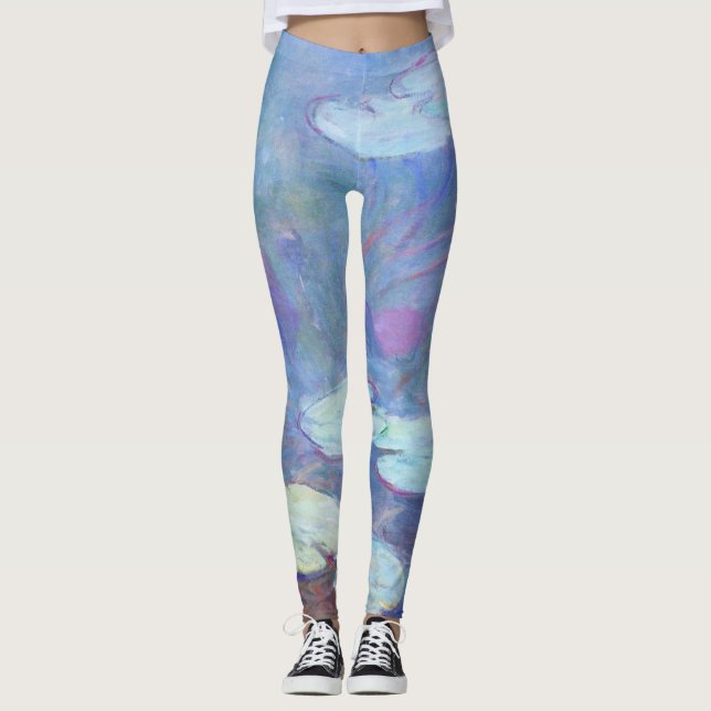 Leggings Galerie Claude Monet Pink Water LysHD Fine Art (Devant)