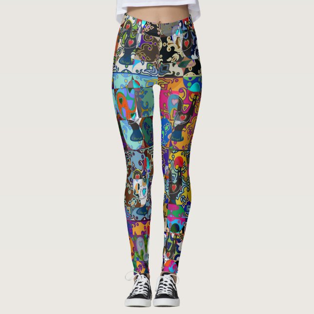 Leggings Galo de Barcelos, Portugal (Devant)