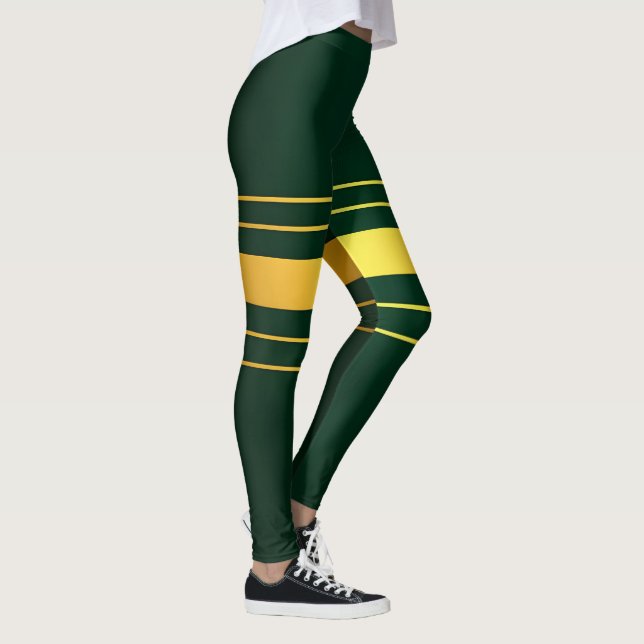 Leggings Gamme de textiles de luxe tendance Green Gold (Droite)