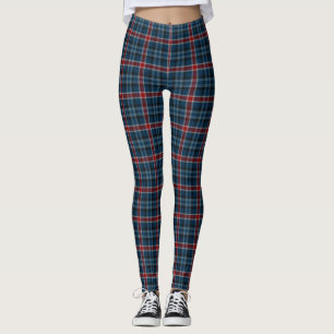 Leggings Gandy de Myrton Tartan Plaid Family Motif