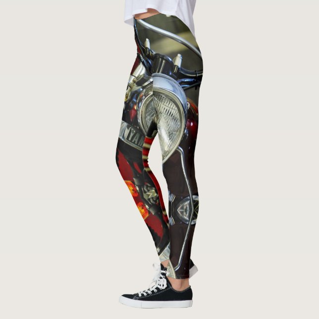 Leggings Garage moto rouge Motorbike (Gauche)
