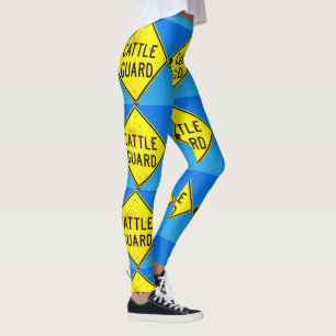 Leggings garde-bétail carreau jaune bleu