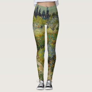 Leggings Garden at Arles by Vincent Van Gogh