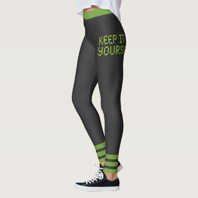 Leggings Gardez-le pour vous-même Green Strips (Gauche)