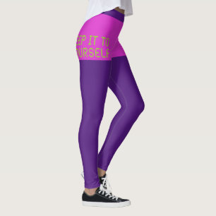 Leggings Gardez-le pour vous-même Hot rose violet