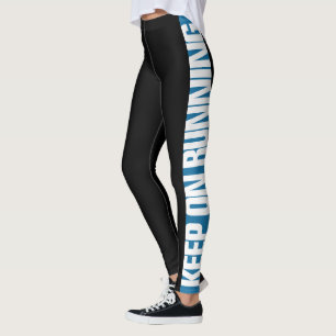 Leggings "Gardez sur" la sélection fonctionnante la rayure