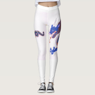 Leggings Gardien d'Azur - Dragon Japonais du Ciel Oriental