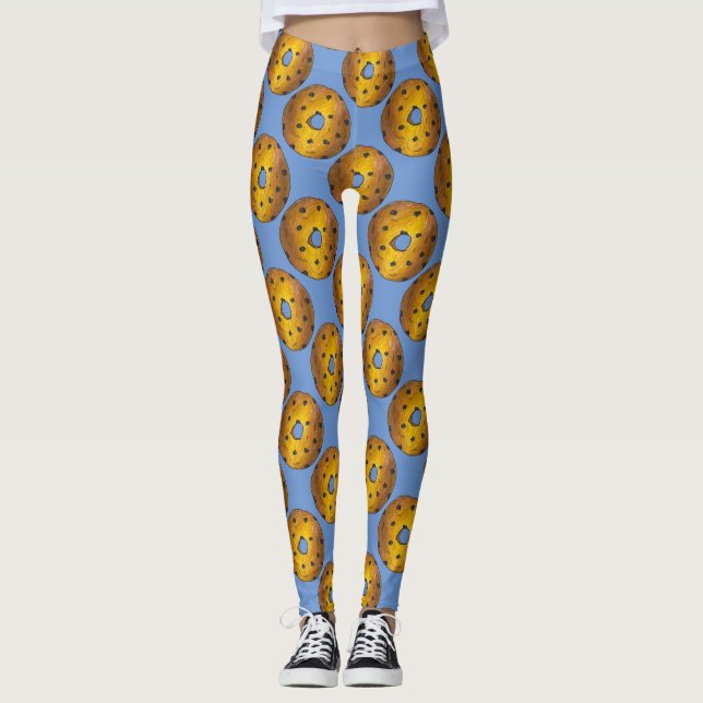 Leggings Gâteau bleuté beignets beignets beignets jambières (Devant)