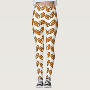 Leggings Gâteau de gattes à la crème, pattes à imprimer