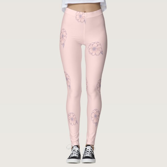 LEGGINGS GAUCHES DE BLOOM ROSE (Devant)