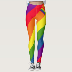 Leggings Gay pride coloré de drapeau d'arc-en-ciel
