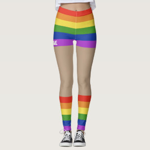 Leggings Gay pride Faux Shorts & Legs