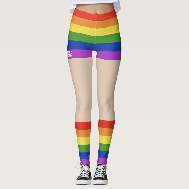Leggings Gay pride Faux Shorts & Legs (Devant)