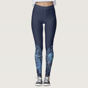 LEGGINGS GÈNES FADÉS SOUFFRÉS SOUFFRÉS DE LA MARINE DE LA V