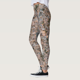 Leggings Géologie rugueuse Texture de roche neutre