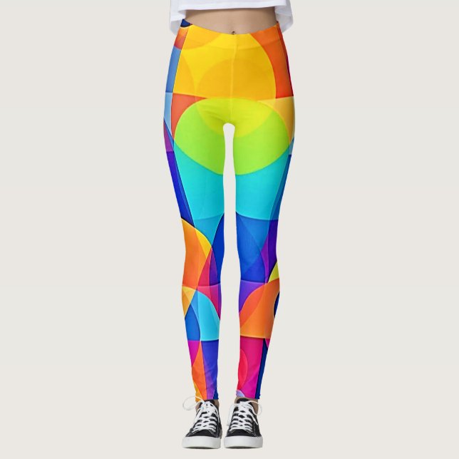 Leggings Geometric Color Symphony (Devant)