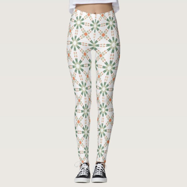 Leggings Geometric Mandala Print Yoga Pants (Devant)