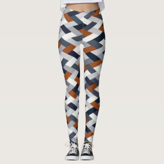 Leggings Géométrie en rouille de la marine VIB B