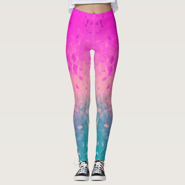 Leggings Géométrie - flambée (Devant)