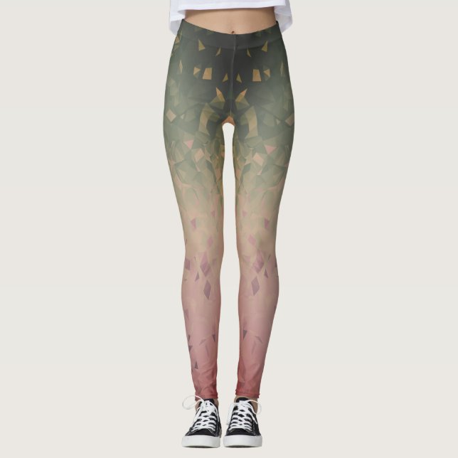 Leggings Géométrie - kiwi aux fraises (Devant)