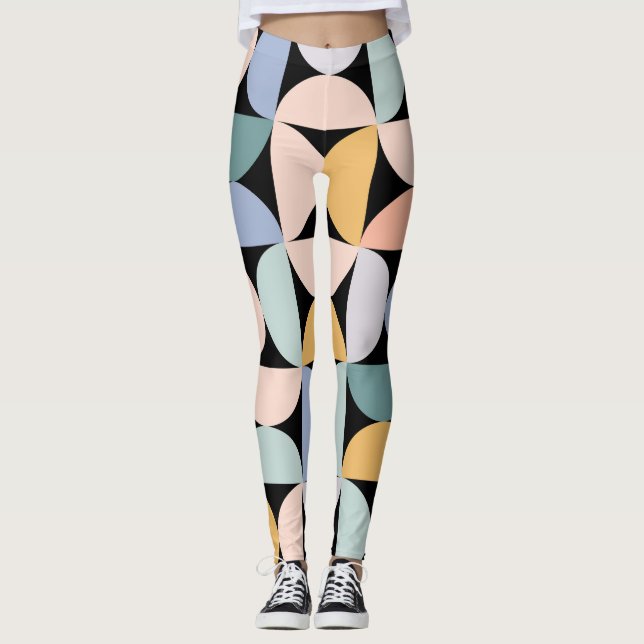 Leggings Géométrie minimale : affiche d'oeuvres d'art scand (Devant)