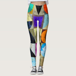 Leggings Géométrique Abstraite : contours et échelles