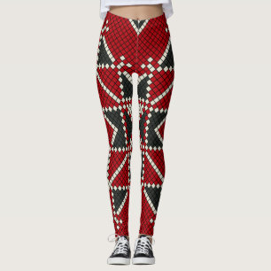 Leggings Géométrique vintage mode mignonne tendance classiq
