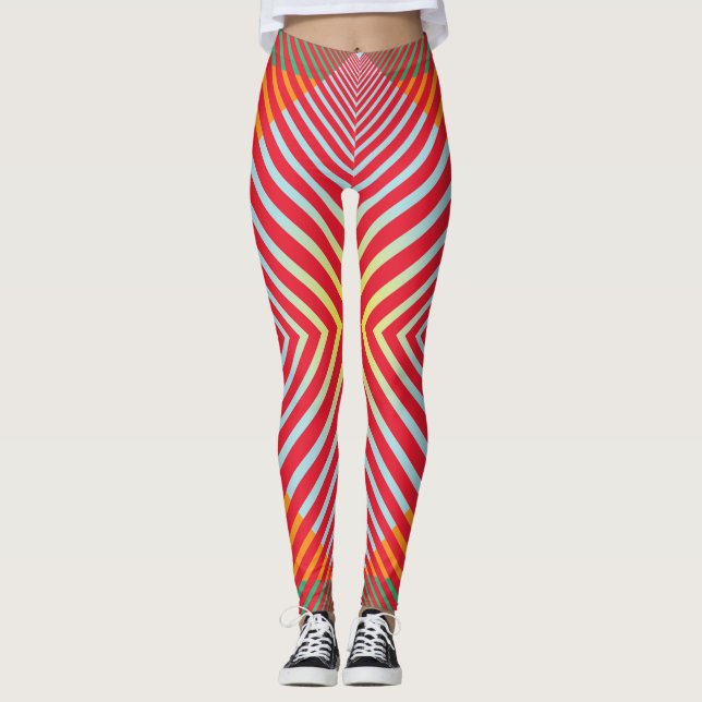 Leggings géométriques modernes (Devant)