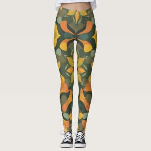 Leggings géométriques vibrants - Desi bio coloré
