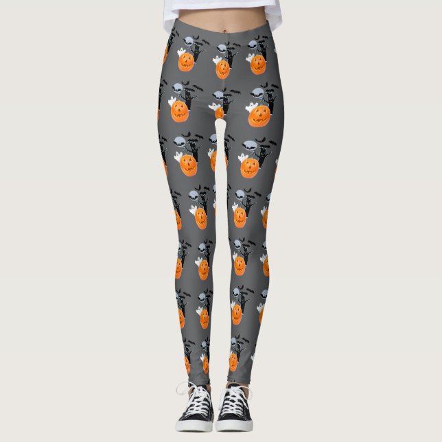 Leggings Ghost Drift : Halloween intégral  (Devant)
