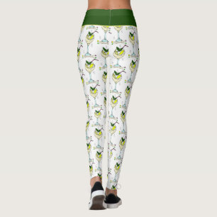 Leggings Gin Lover Cocktail Verre élégant Blanc