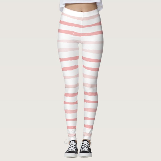 Leggings Girene Serene Dusty Rose Stripes Organiques (Devant)