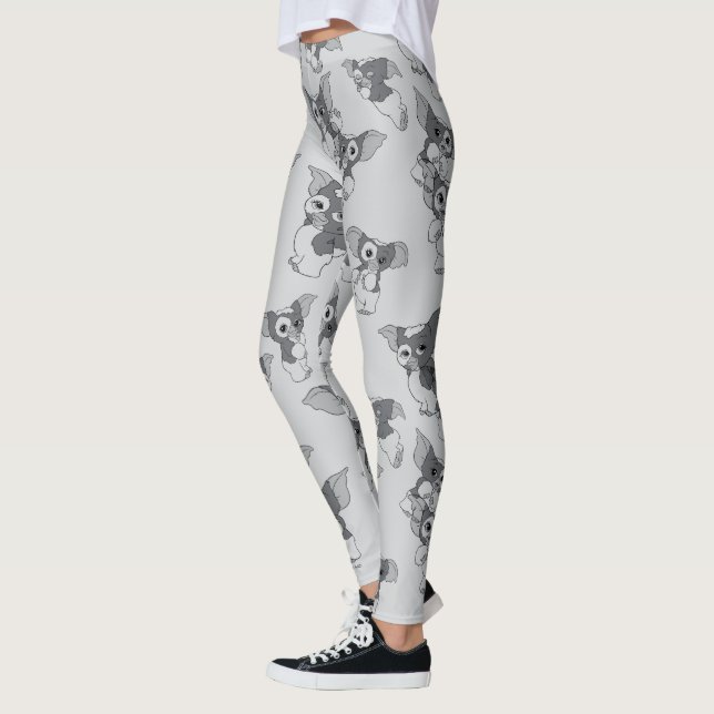 Leggings Gizmo | Motif noir et blanc (Gauche)