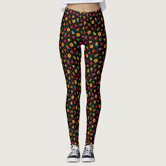 Leggings glace d'été colorée (Devant)