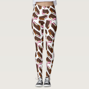 Leggings Glaces Sandwichs Napolitaines Motif Sans Couture