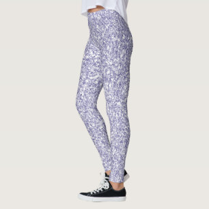 Leggings Glam Lavender Lilac Purple Parties scintillant