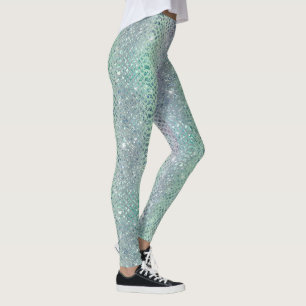 Leggings Glam Sparkly Diamond Snakekin Motif