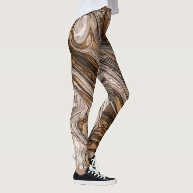 Leggings Glamour 005 Couleurs Brunes Liquides (Droite)