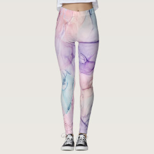 Leggings Glamour Fantastique Aquarelle Pastel Ethéré Diapha