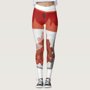 Leggings Glitch Food hototot frotter