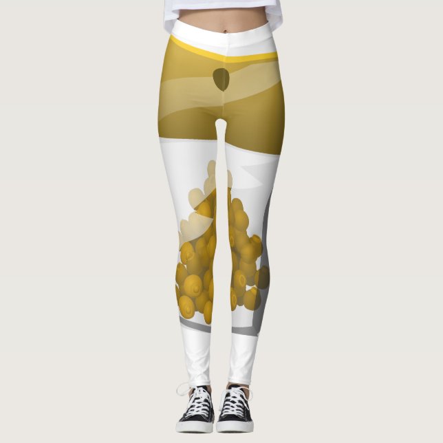 Leggings Glitch Food trump rub (Devant)