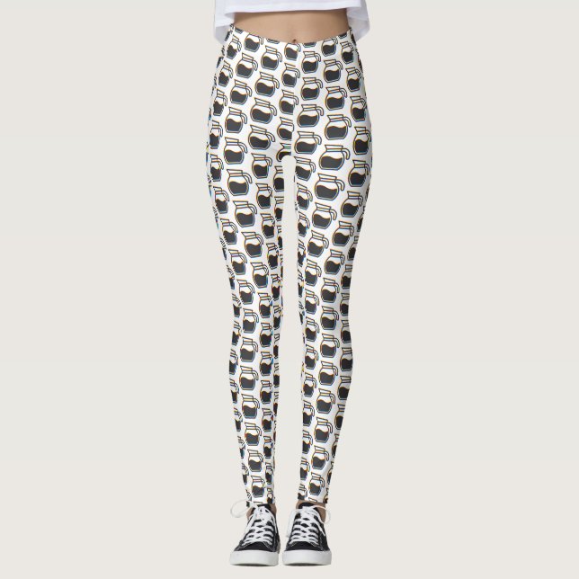 Leggings Glitch Pot Café (Devant)