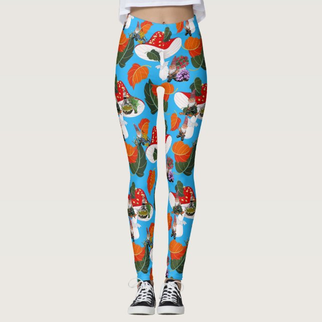 Leggings gnome de champignon (Devant)