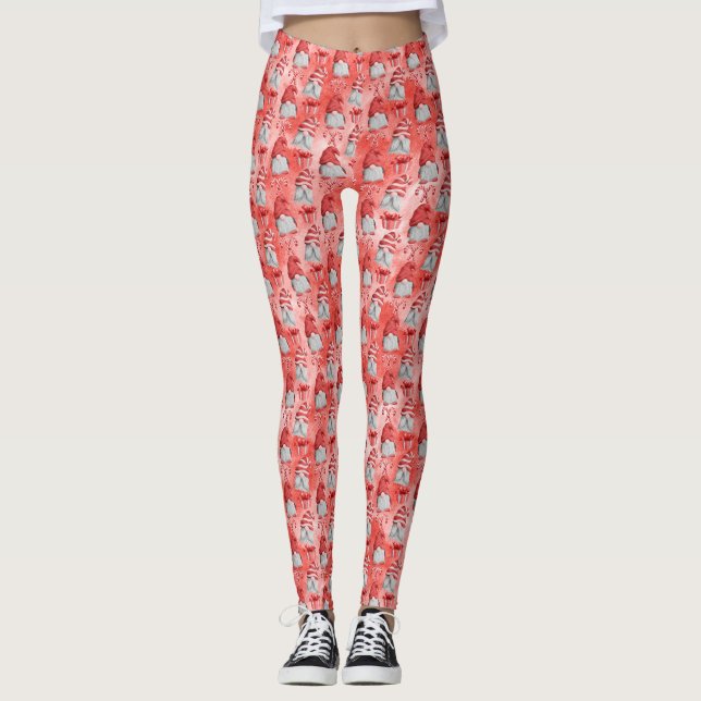 Leggings Gnome de Noël (Devant)