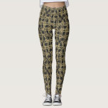 Leggings Gold Scratch Golden Modern Glamor Unique Chic<br><div class="desc">Leggings des Tropiques d'or hawaïens</div>
