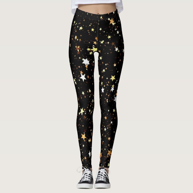 Leggings Gold Star - Confortable et élégant (Devant)