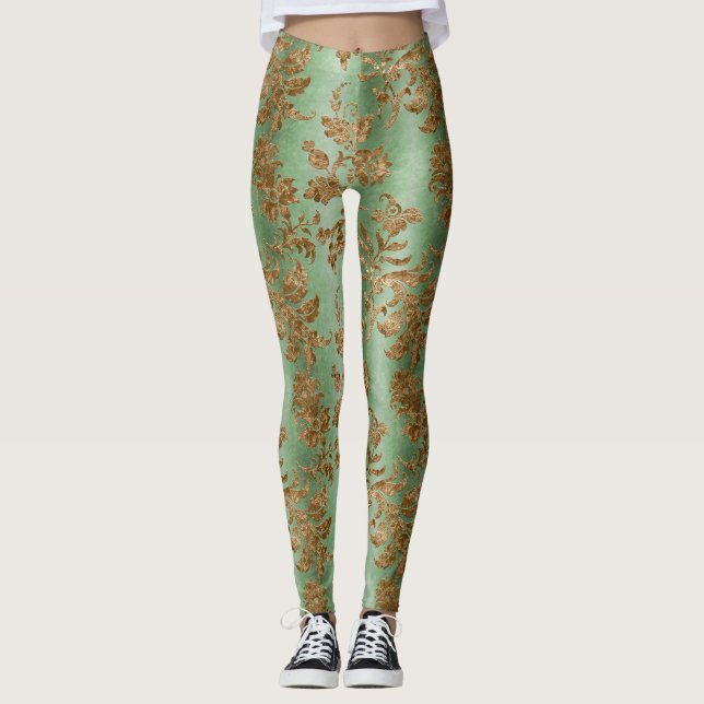 Leggings Gold Velvet Series Design 3 (Devant)