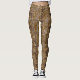 Leggings Gold Velvet Series Design 8