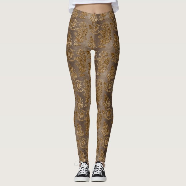 Leggings Gold Velvet Series Design 8 (Devant)