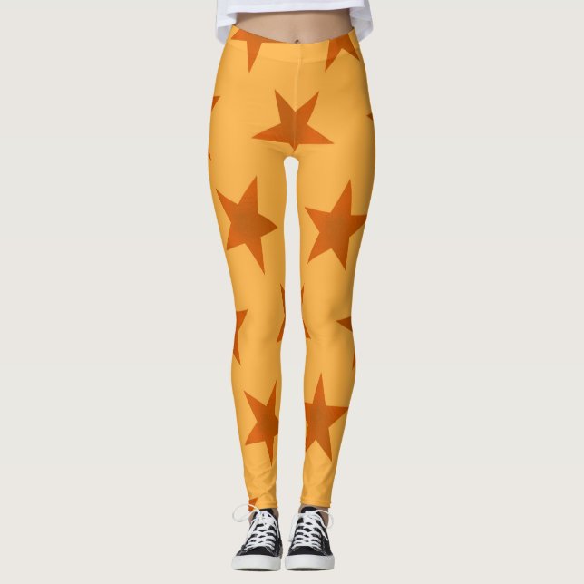Leggings Golden Stars Motif 2 (Devant)